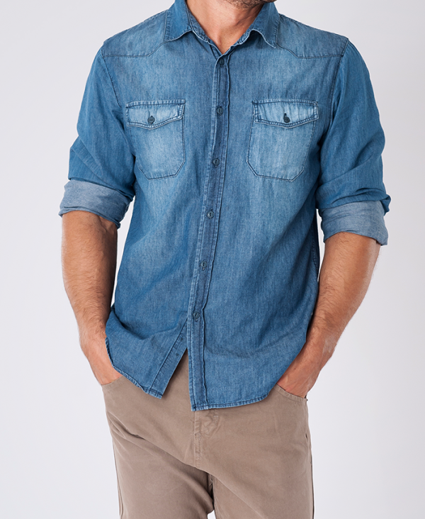 Women French Linen Crew Neck